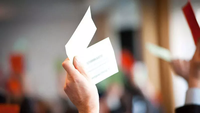 votamos por el futuro en la reunión general de la compaña