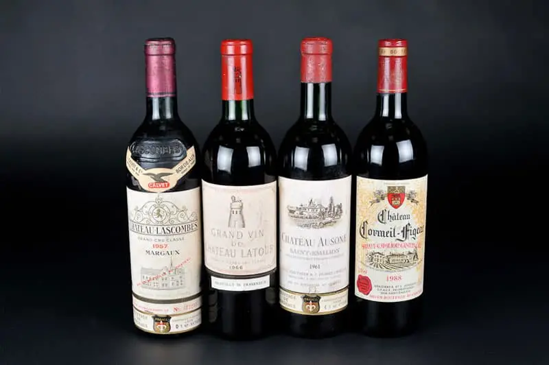 Chateau Lascombes - Margaux 1995, Grand Vin de Chateau Latour 1966, Chateau Ausone - Saint Emilion 1961, Chateau Formeil Figear 1988