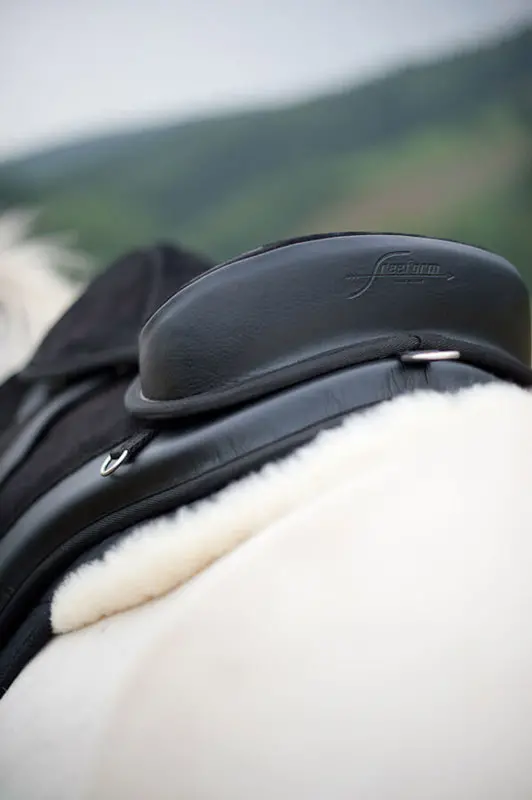 Version 4 negro - vision trasera de una silla de montar caballos